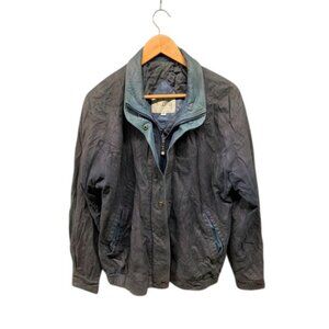 Vintage Remy‎ Men’s Small Distressed Blue Leather Bomber Jacket Made in USA